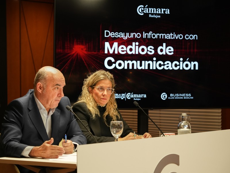 El presidente de la Cámara de Badajoz presenta el balance de año y próximos proyectos de la institución