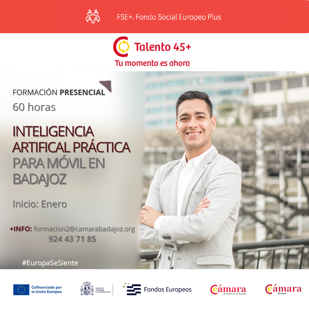 INTELIGENCIA ARTIFICAL PRÁCTICA PARA MÓVIL EN BADAJOZ