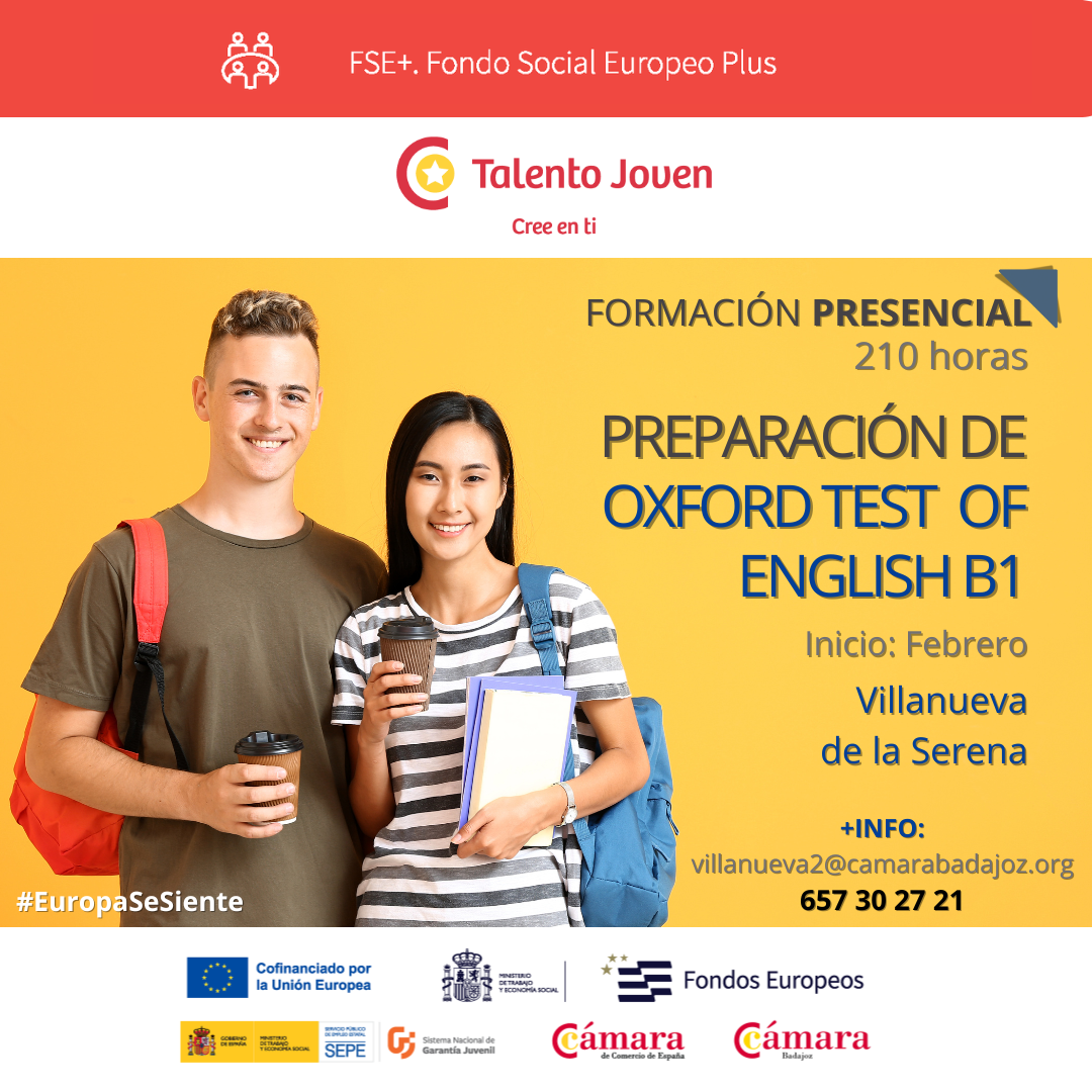 PREPARACIÓN DE OXFORD TEST OF ENGLISH B1