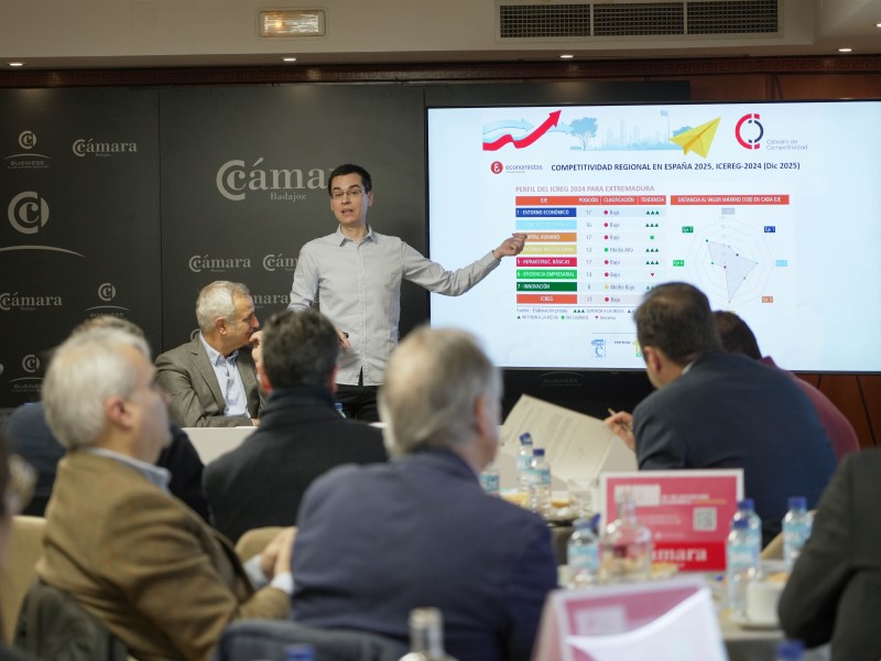 La economía de la provincia de Badajoz consolida su recuperación en la recta final de 2025