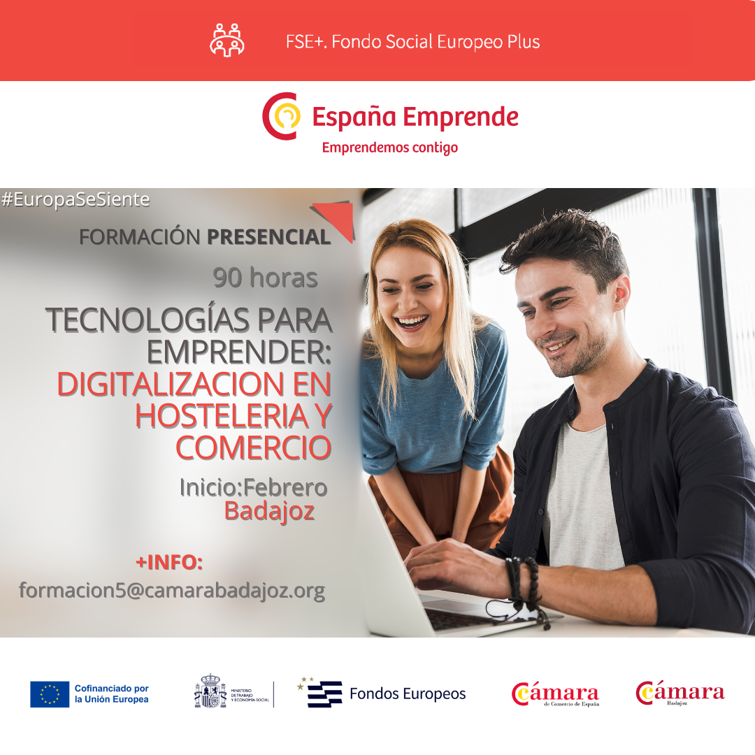 Tecnologías para emprender: digitalización en hostelería y comercio