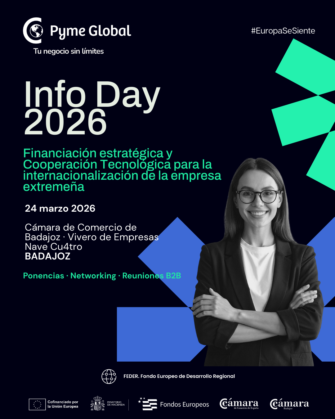 INFO DAY – “Financiación  estratégica y  Cooperación Tecnológica para la internacionalización  de la empresa extremeña”.