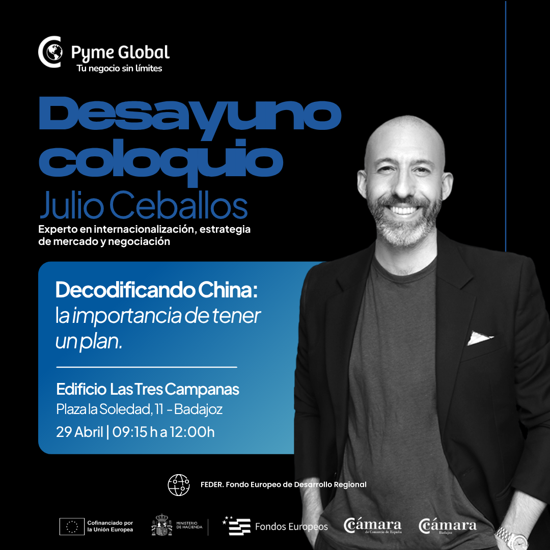 DESAYUNO-COLOQUIO con Julio Ceballos "Decodificando China: La Importancia de tener un plan"