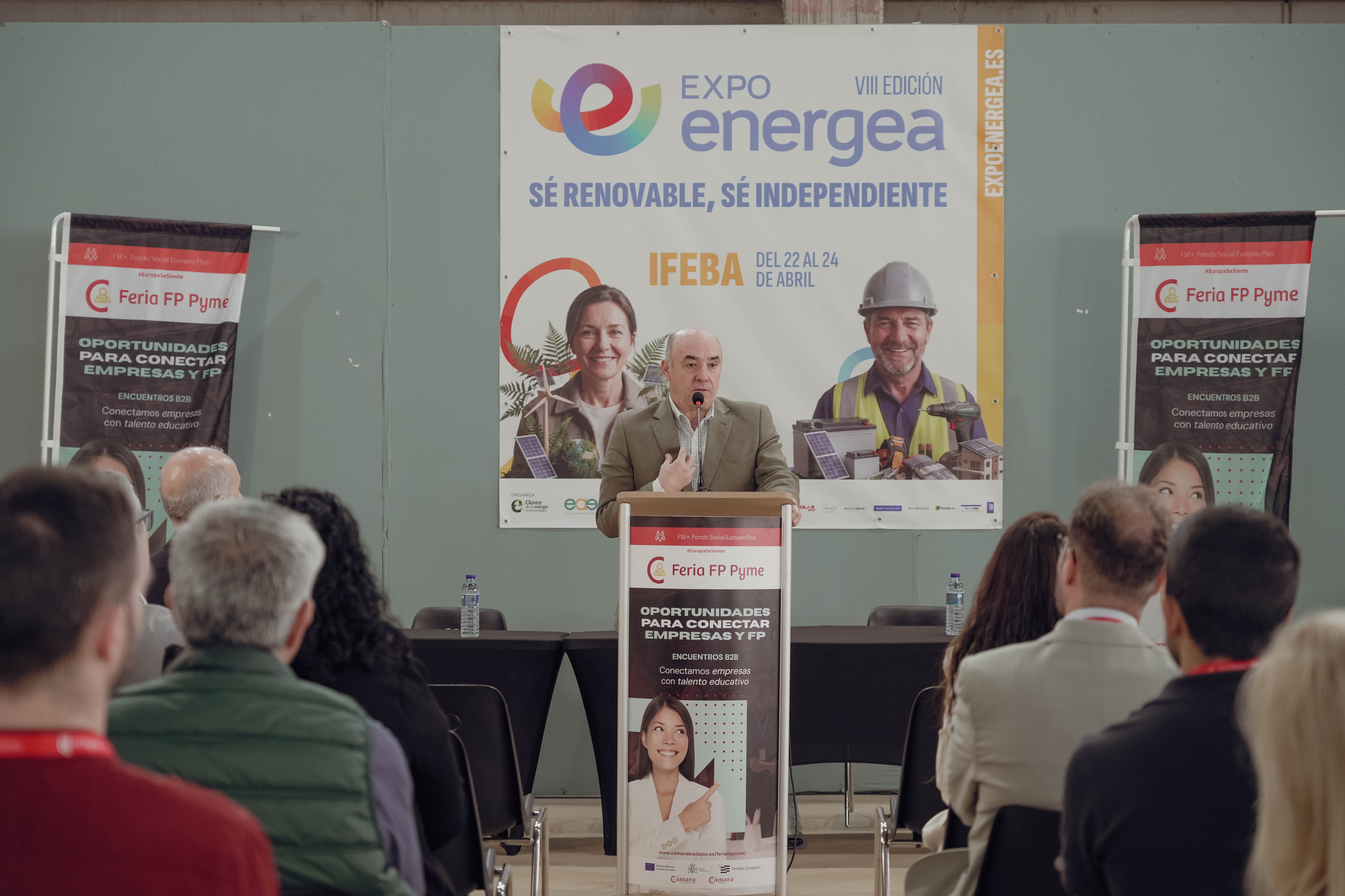 Conexión entre empresa y talento con la I Feria FP Pyme de la Cámara de Badajoz en el marco de Expoenergea 2026