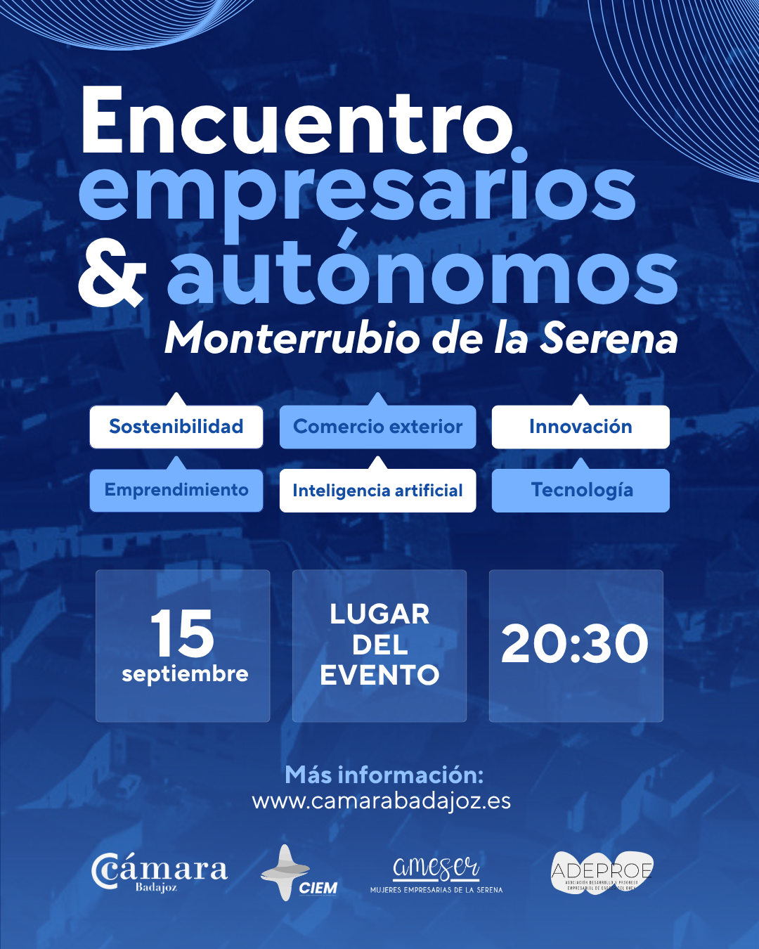 Encuentro de empresarios y autónomos en Monterrubio de la Serena