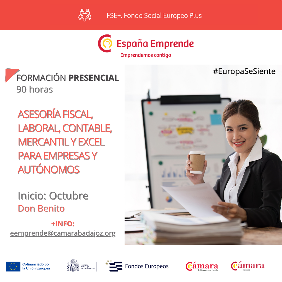 ASESORÍA FISCAL, LABORAL, CONTABLE, MERCANTIL Y EXCEL PARA EMPRESAS Y AUTÓNOMOS
