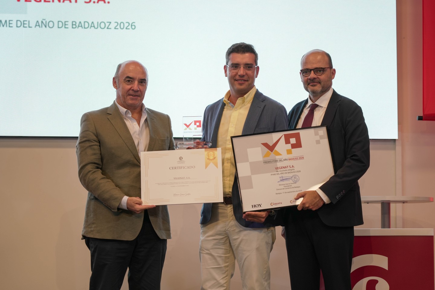 Vegenat, Pyme del año 2026 de Badajoz