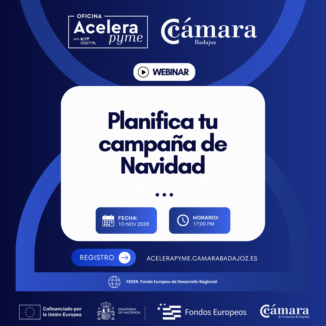 WEBINAR DIGITALIZACIÓN PYME: PLANIFICA TU CAMPAÑA DE NAVIDAD