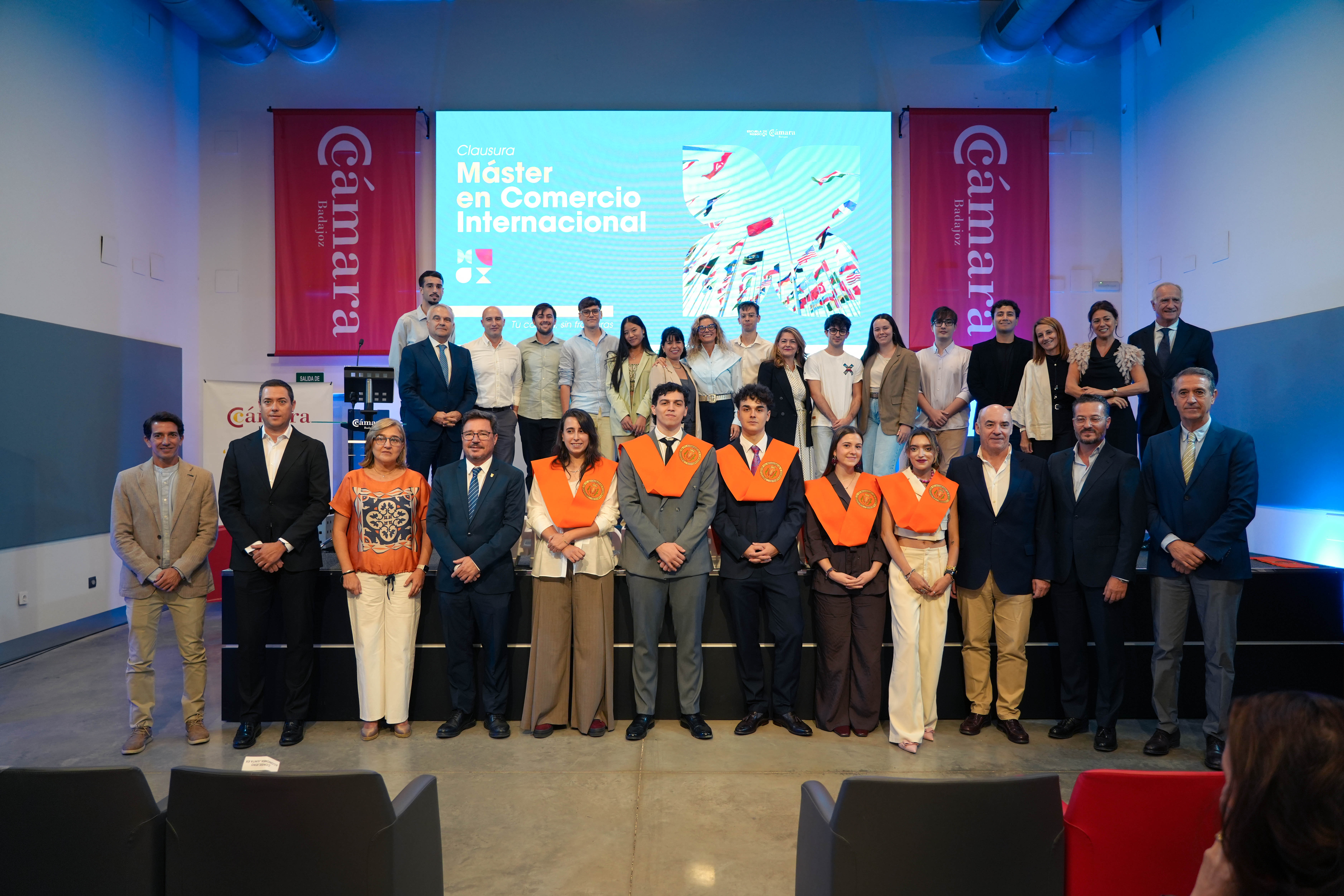 Clausura de la primera edición del Máster en Comercio Internacional que imparte la Universidad de Extremadura en colaboración con la Junta de Extremadura y la Cámara de Badajoz