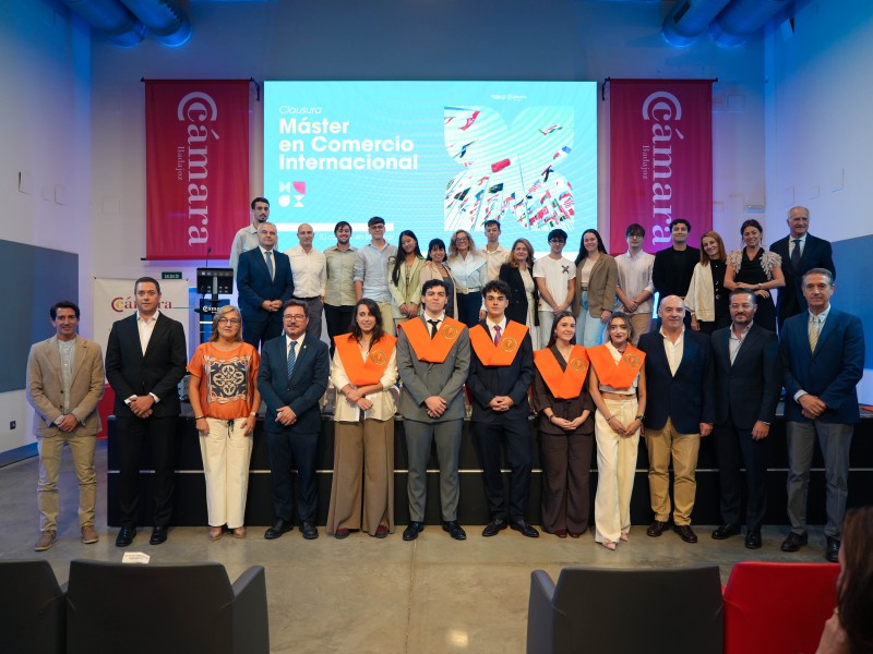 Clausura de la primera edición del Máster en Comercio Internacional que imparte la Universidad de Extremadura en colaboración con la Junta de Extremadura y la Cámara de Badajoz
