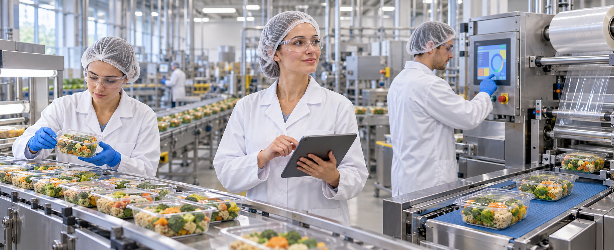 Jefe de producción de fábrica de alimentación
