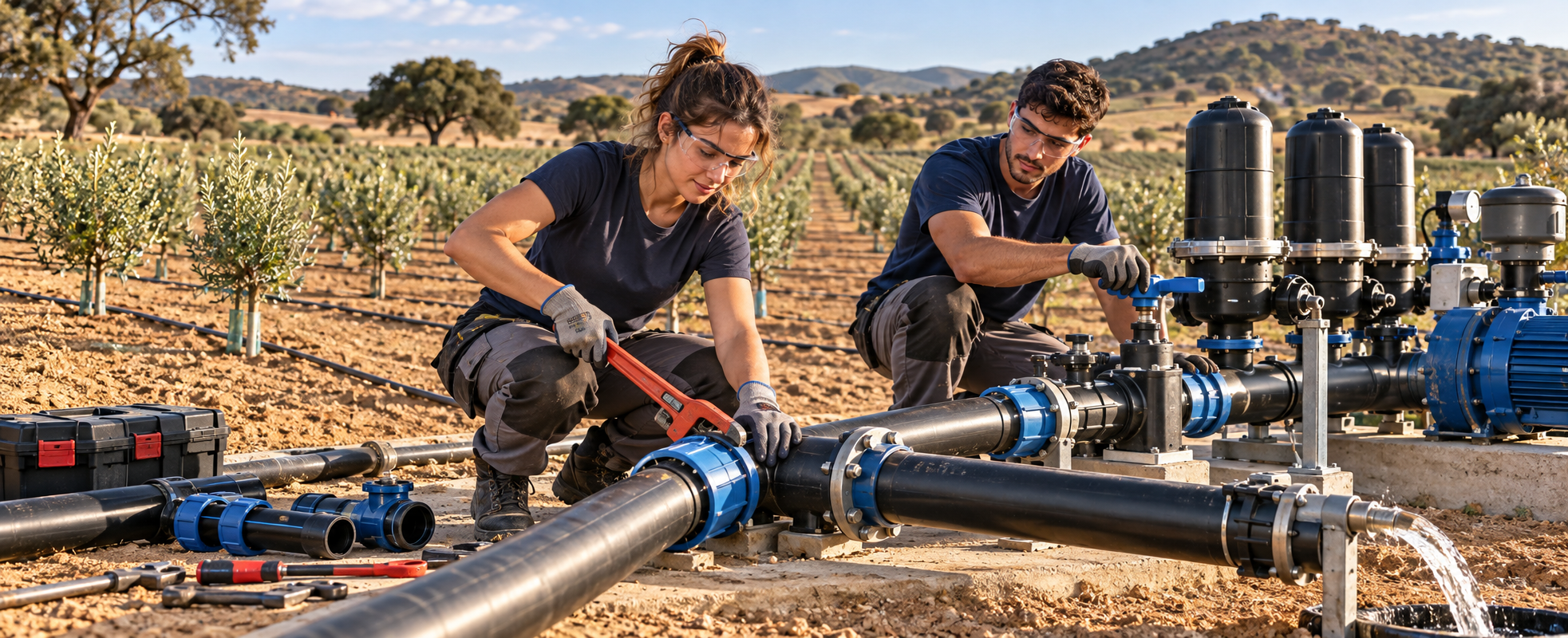 Fontaneros para instalaciones de riego agrícola